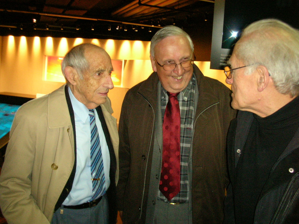 Im Gespräch (v.l.): Alfred Waldis, Seppi Ritler und Franz Trachsel.