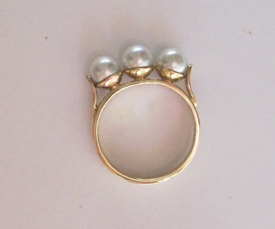 "Maree" Gold & Pearl Ring