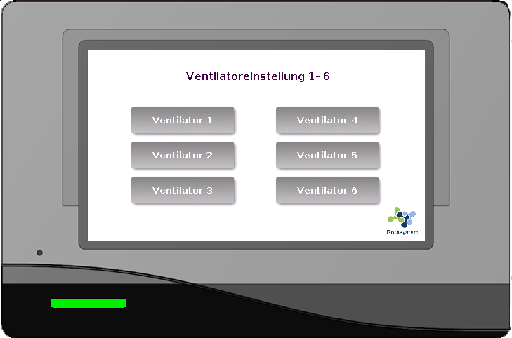 HVLS Temperaturregelung Display