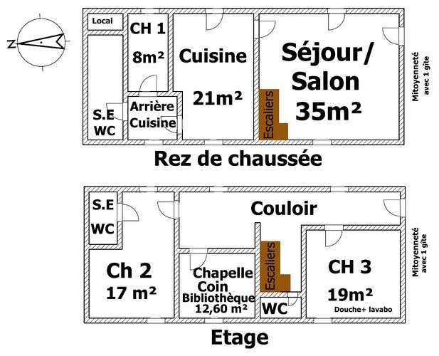 Plan du gîte