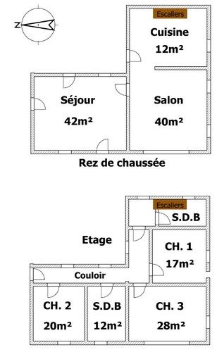 Plan du gîte 