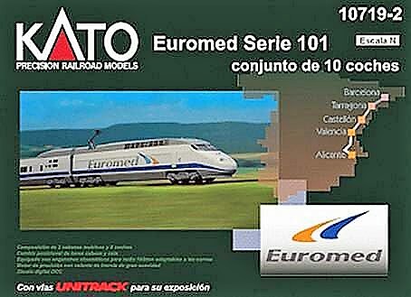 o*l様 KATO 10719-2 Euromed Serie 101 KATO 10719-2 Euromed Serie 101 (Renfe) 10-Car Set : Amazon