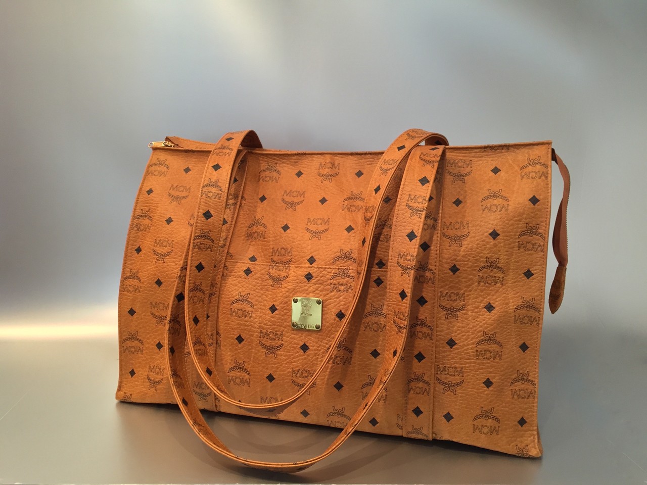 Vintage Mcm Shoppee Authentic MCM Tote Zipper Bag