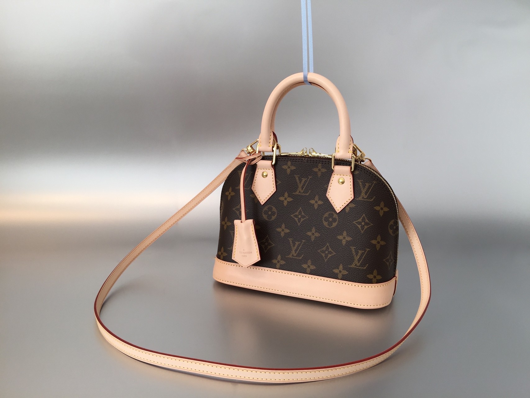 Louis vuitton alma bb initials hotsell