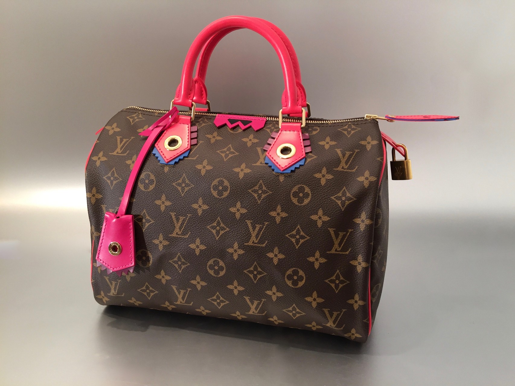 Louis Vuitton Speedy 30, LV Totem Speedy Flamingo, Review + Modelling  Shots, 2015 Limited edition 