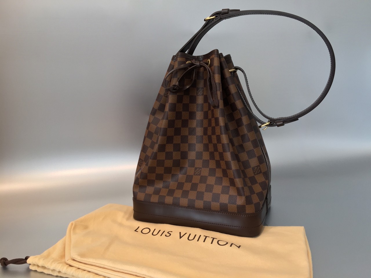Louis Vuitton Damier Ebene Noe Ankauf Verkauf Second Hand Designertaschen und Accessoires