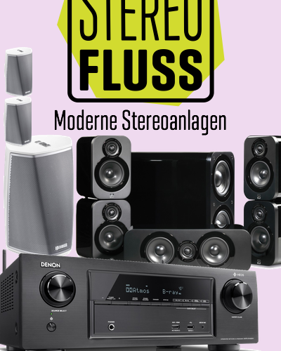 Denon AVR-X1400H, Qacoustics 3010, 3090c und 3070s, Heos 1