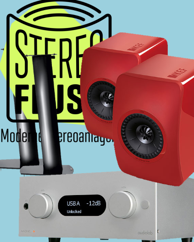 KEF LS50, audiolab M-One, Dynaudio Stand 3x