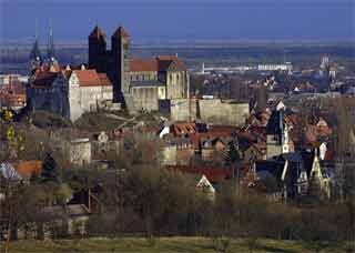 Blick auf des Quedlinburger Schloß