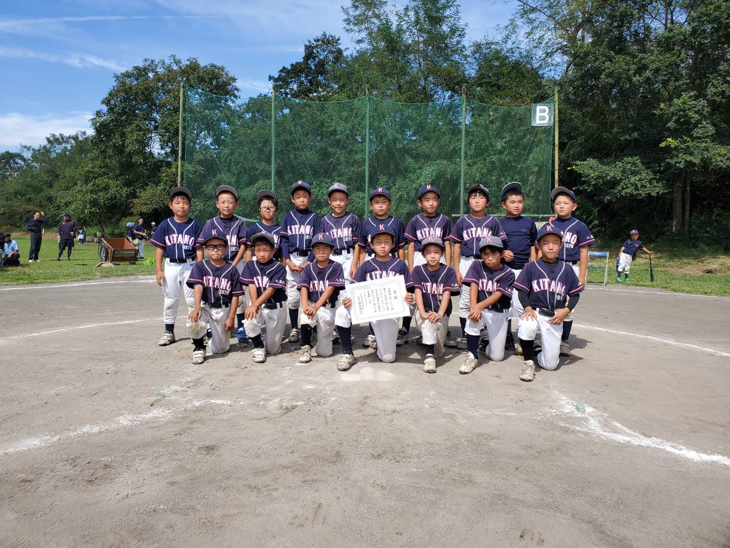 第２回  ジュニアチャンピオンシップ八王子予選　準優勝　北野バイオレンズ　令和元年9月29日