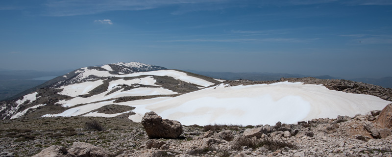 Vue depuis le sommet sur la Bekaa