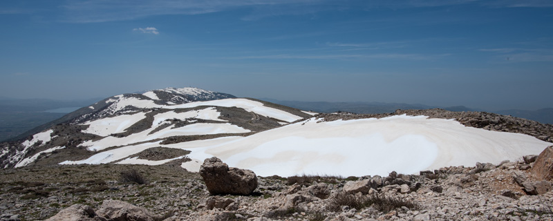 View from the summit over the Bekaa