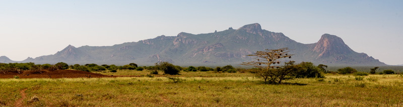 Paysage proche de la frontière kenyane