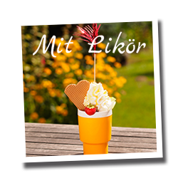 Eisbecher mit Likör - eis-cafe-Helene Korswandt