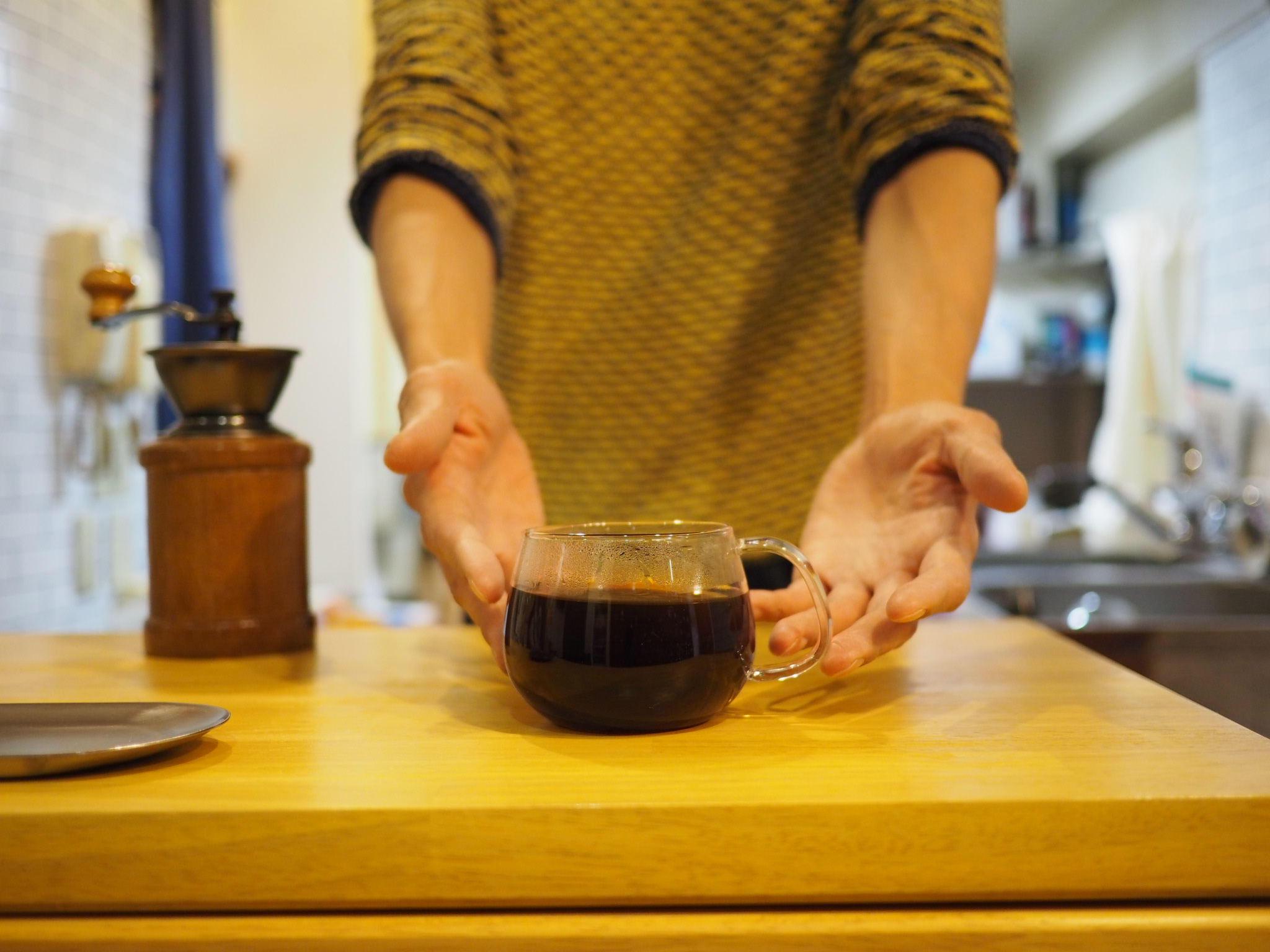 自慢の水出しコーヒー