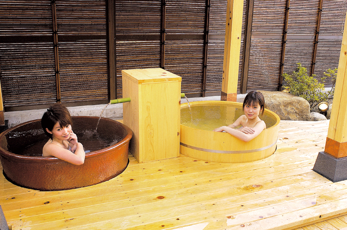 付知峡倉屋温泉 おんぽいの湯 お風呂を楽しく巡るゆらん