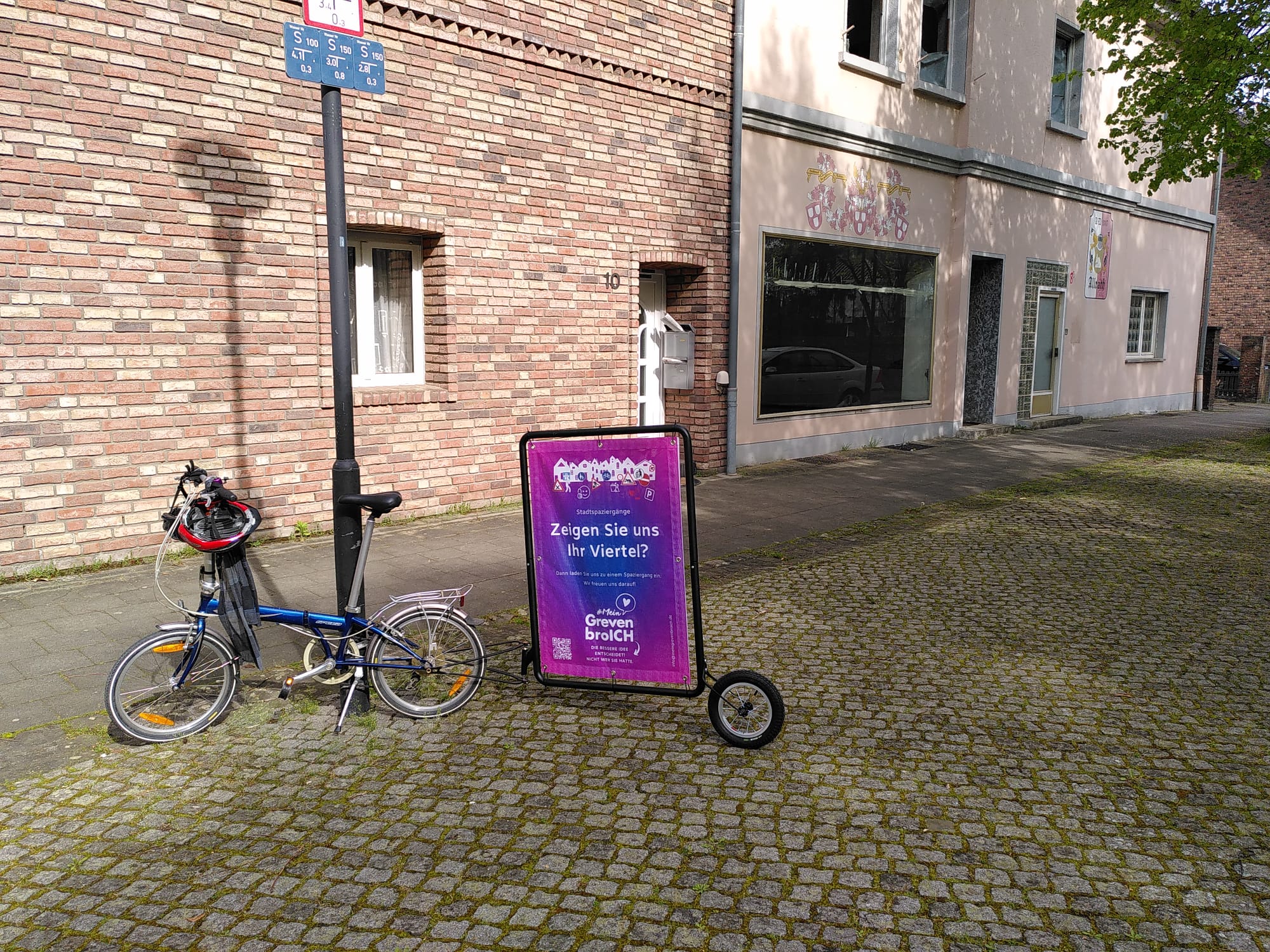 Unser neuer Fahrrad-Plakatanhänger