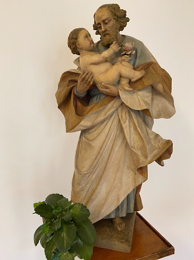 Figur heiliger Josef / Foto v. P. Michael Gebhart OSB, Abtei Weltenburg