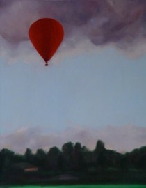 " Le ballon rouge "  oil painting-canvas   50x40 cm   2013