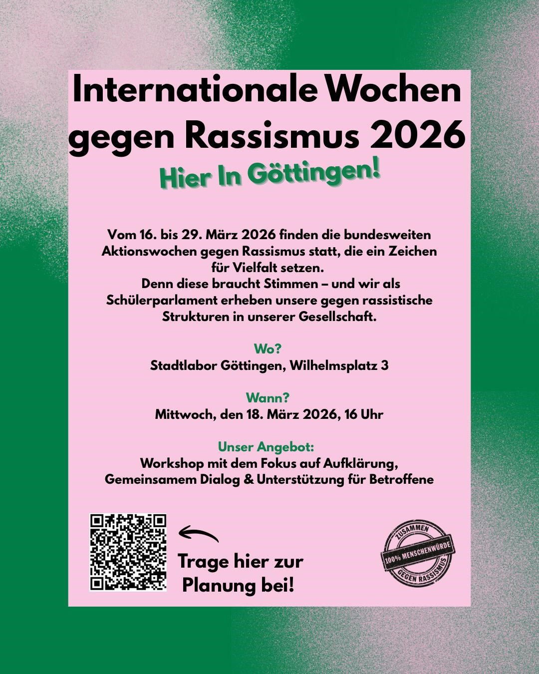 Internationale Woche gegen Rassismus 2026