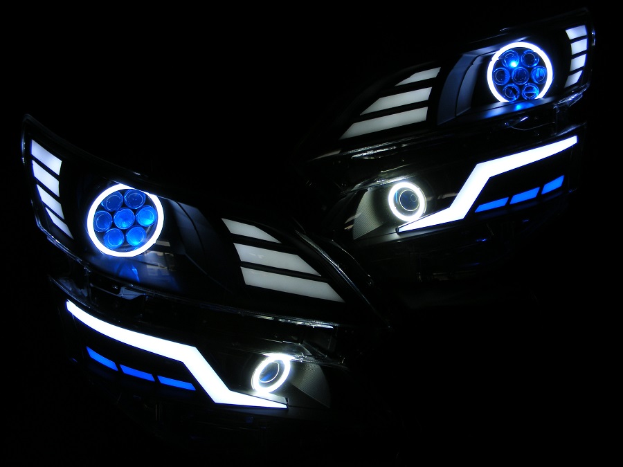 30プリウス後期■4連ＣＯＢイカ極光流星Ver.  2025年最新Yahoo!オークション -プリウス 30 ヘッドライト イカの