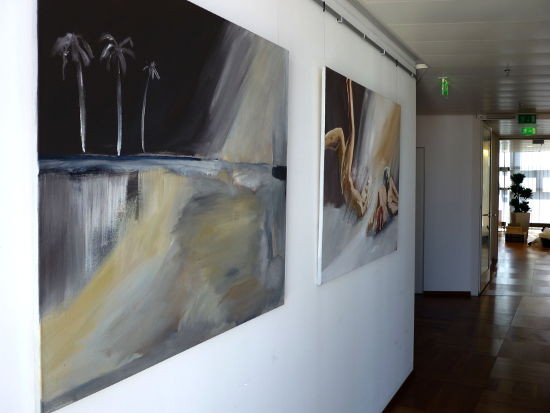 foto, ausstellung, palmen und die kinder des ikarus