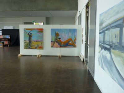 Ausstellung in München, 2 Großformate