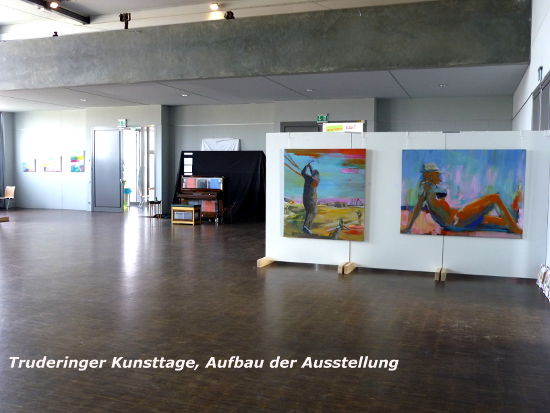 Truderinger Kunsttage, Aufbau der Ausstellung