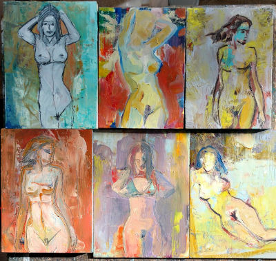 6 kleine akbilder, unterschiedliche motive