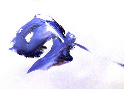 Tulpenblatt, Acryl, Papier