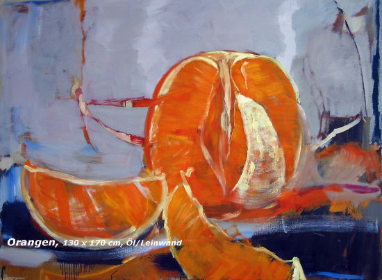 Orangen, ölbild, 140x170