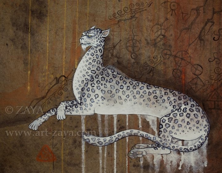Snow leopard / copyright ZAYA www.art-zaya.com