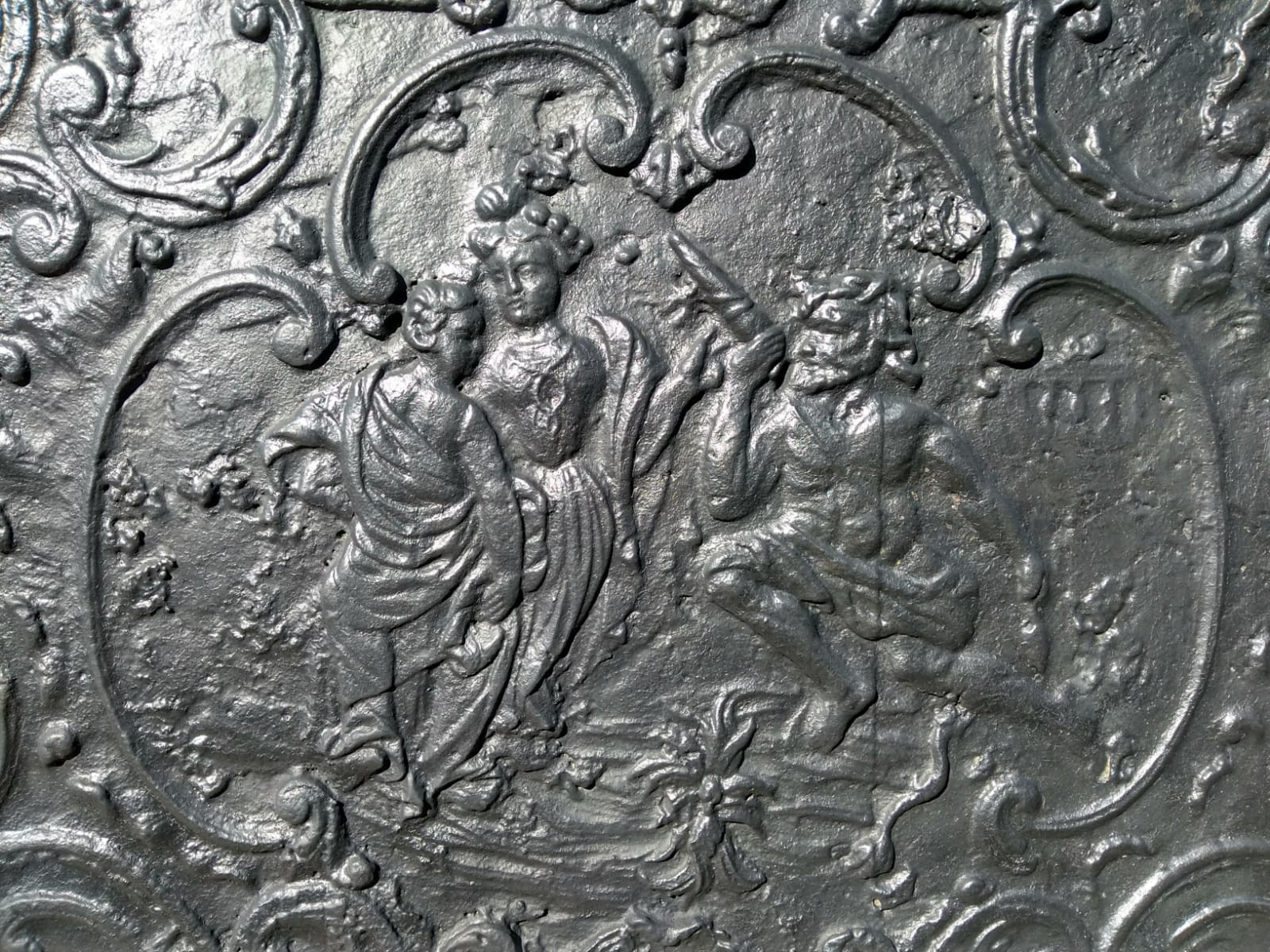 ID 212 Herkules und Omphale Hercules and Omphale Historic Firebacks