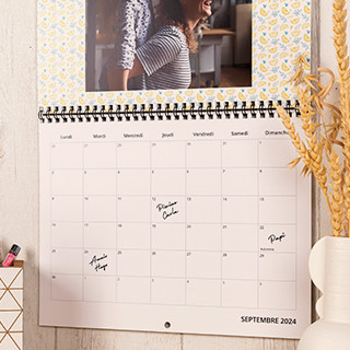 calendrier mural personnalisé