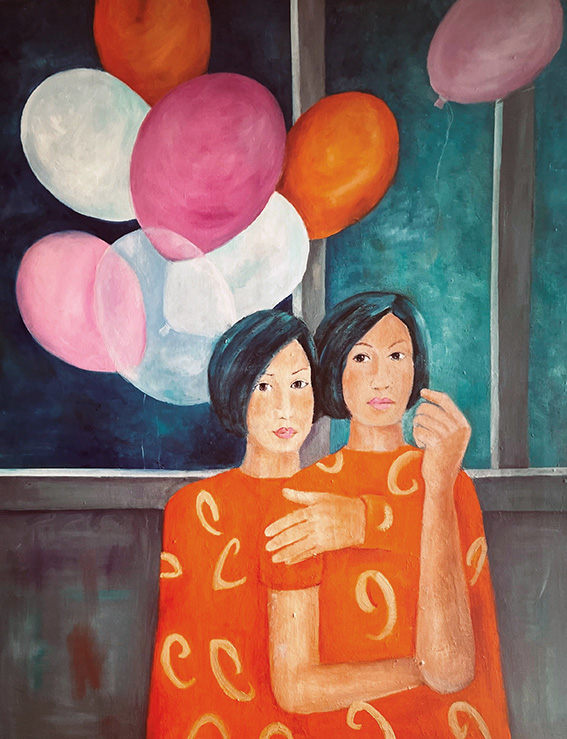 In the night | Öl auf Leinwand | 90 x 100 cm | 2025