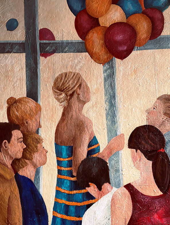 Höhenflüge | Öl auf Leinwand | 70 x 90 cm | 2023
