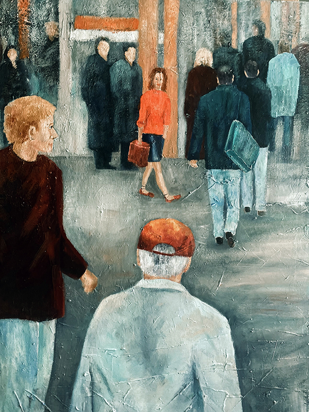 Blickpunkt | Mixed Media auf Leinwand | 60 x 80 cm | 2020     