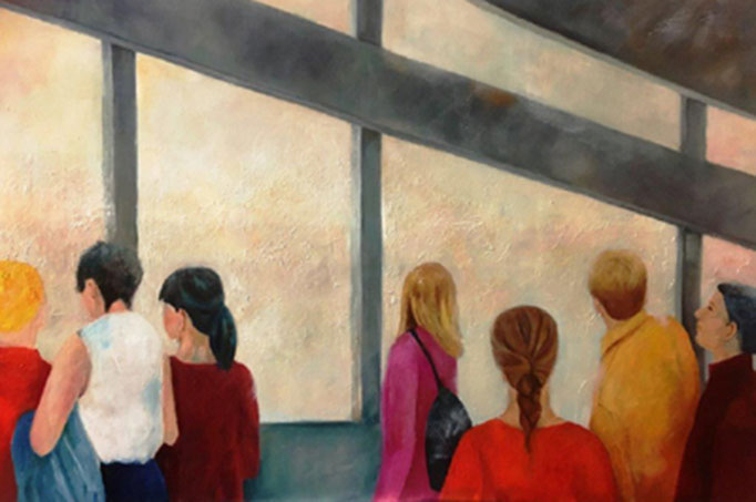 Schöne Aussicht | Mixed Media auf Leinwand | 80 x 120 cm | 2018       