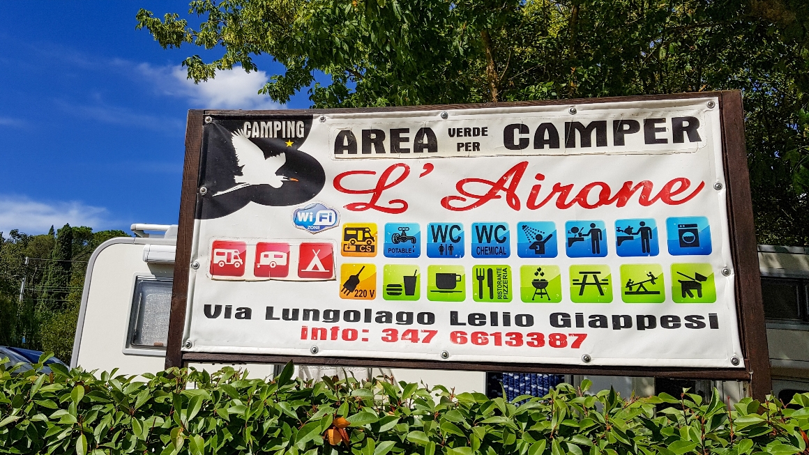 Benvenuti su areasostacamperairone!
