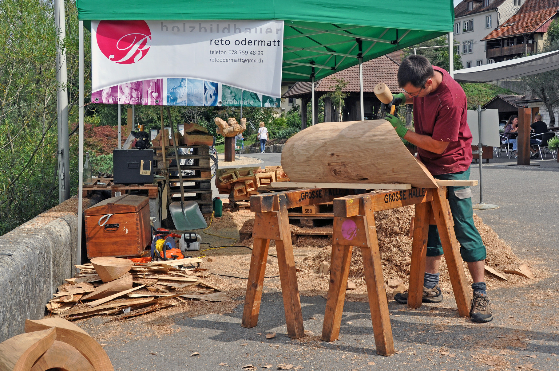An der Arbeit