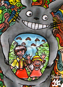 Hadcat KaKAO-card Totoro's belly My Neighbor Totoro