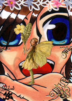 Hadcat KaKAO-card collage little fairy