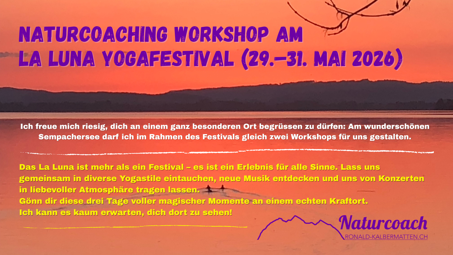 Naturcoaching Workshop am La Luna Yogafestival (29.–31. Mai 2026)