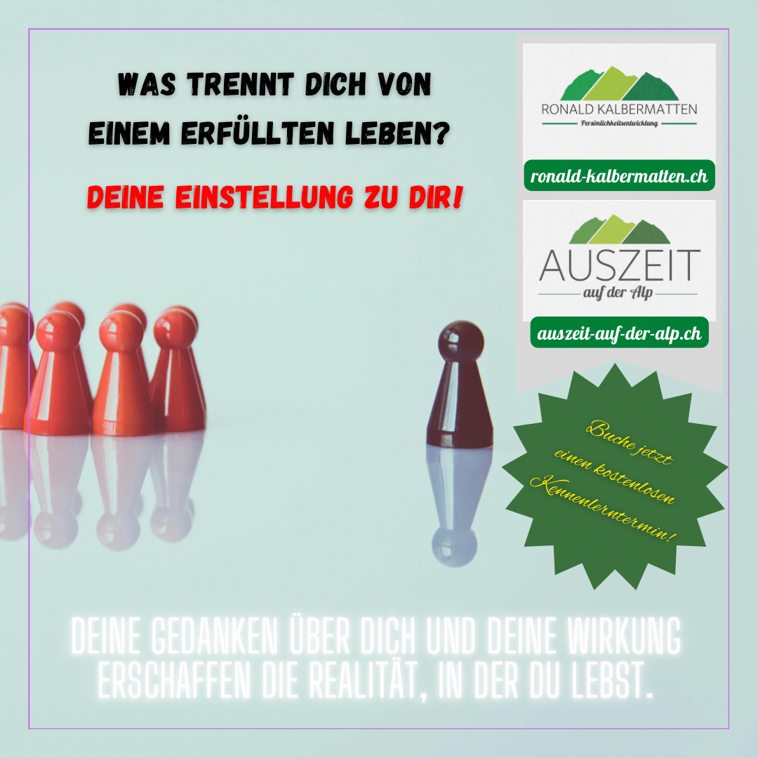 Was trennt dich von einem erfüllten Leben?