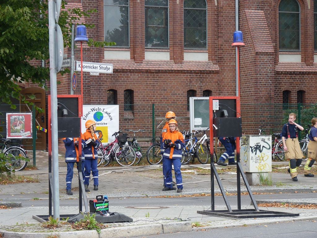 Löschaktion der Feuerwehr