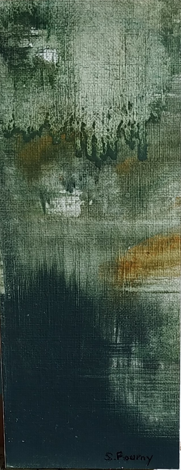 N°37 : 18 cm X 7 cm - huile sur papier