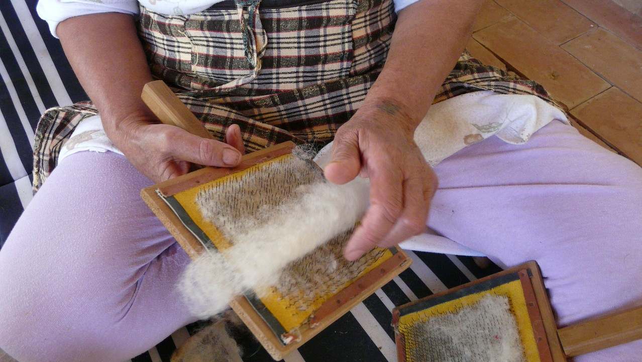 Bandes de laine mousseuses