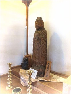 栃尾観音堂の円空仏(大弁財天女像)