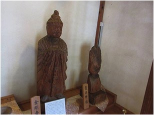 栃尾観音堂の円空仏(金剛童子像・護法童子像)