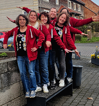 v.l. Marion Höfer, Jana Baumgart, Ulrike Schön, Kerstin Wächtersbach, Tobias Trapp, Marion Trapp